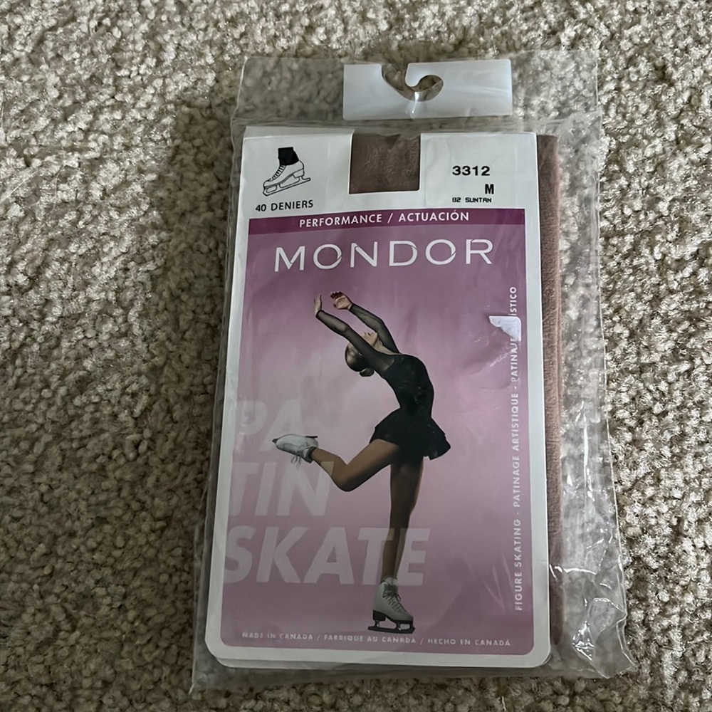 Mondor ankle tights, suntan, ice skating/dance